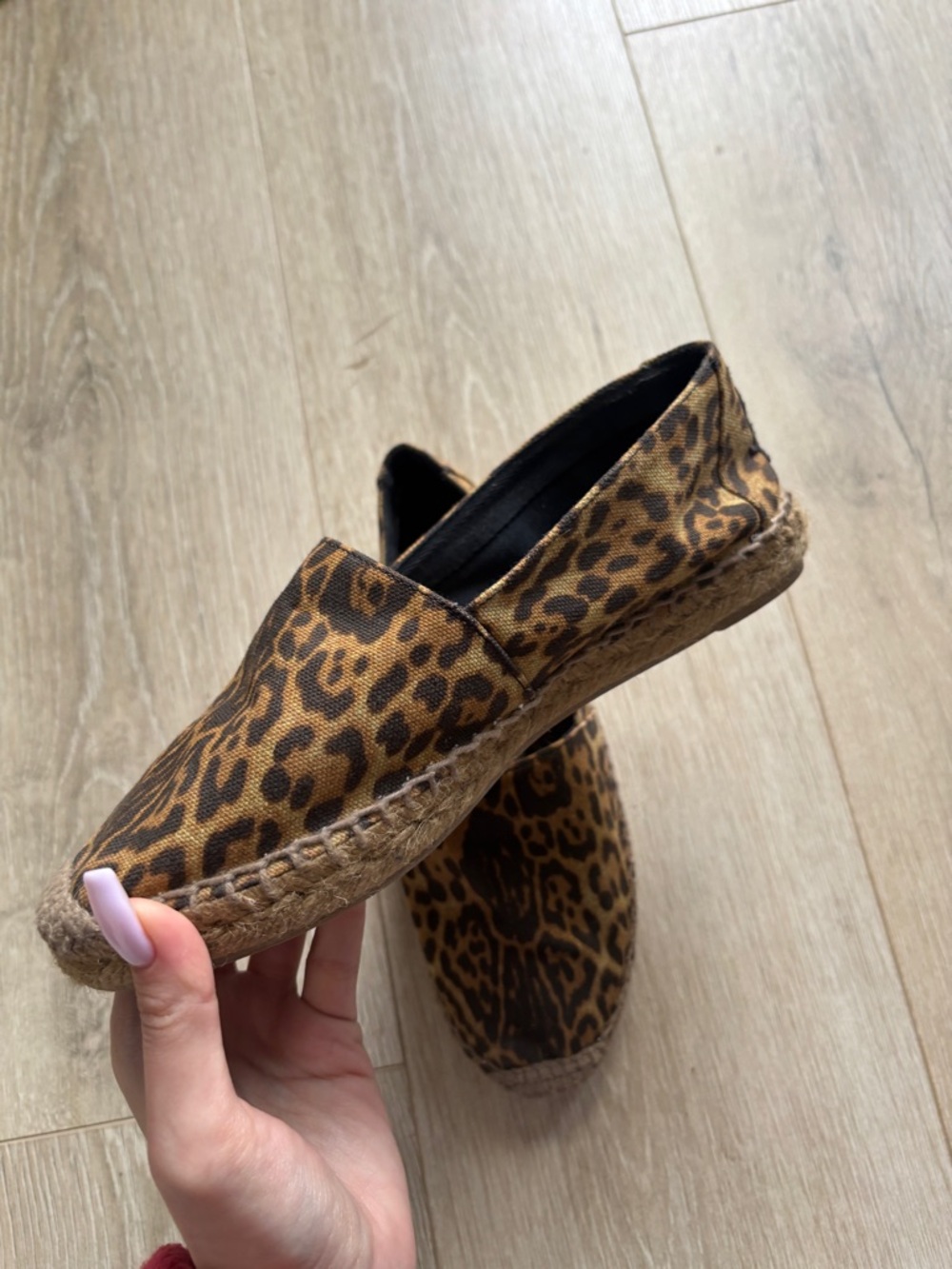 Saint Laurent Canvas Espadrilles - Leopard Print with YSL logo Size 36 - Picture 3 of 8